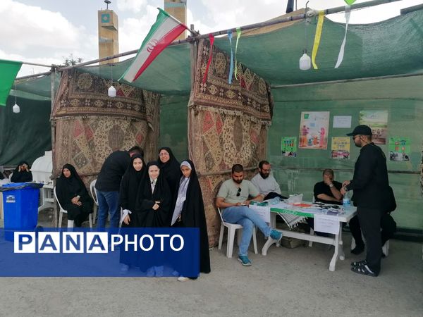 برپایی موکب عاشورایی اربعین حسینی در شیروان