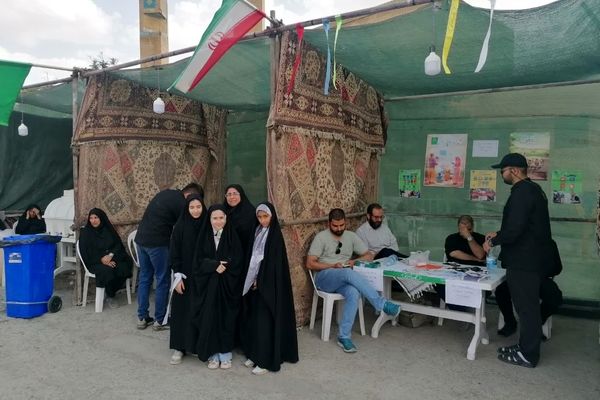 برپایی موکب عاشورایی اربعین حسینی در شیروان
