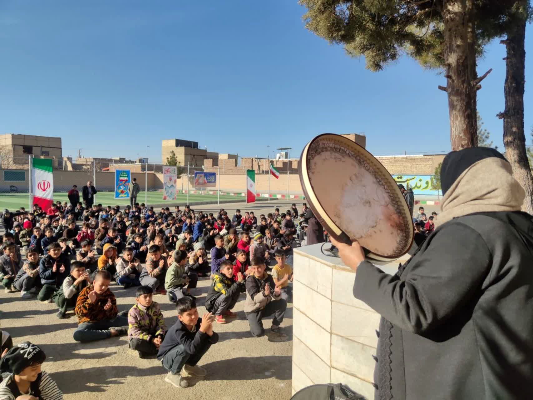 مراسم اعیاد شعبانیه در دبستان شهید پسندیده فدافن