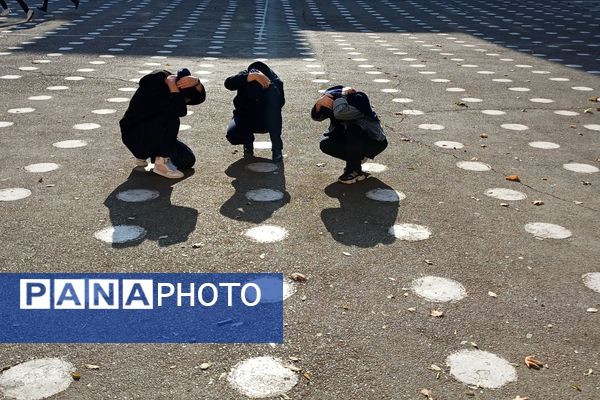 دانش‌آموزان دبیرستان زینبیه۲ شهریار آماده مقابله با زلزله