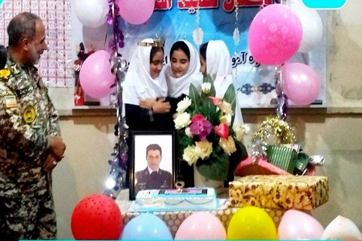جشن همدردی برای تولد دختر شهید خسروی