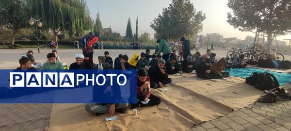 زیارت عاشورا و غبار روبی مزار شهدای گمنام نیشابور