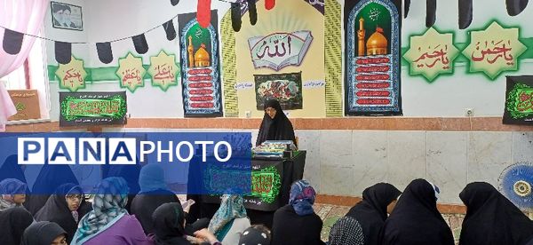 مراسم عزاداری هیات دخترانه راحیل در کانون فرهنگی تربیتی سمیه شهرستان شیروان