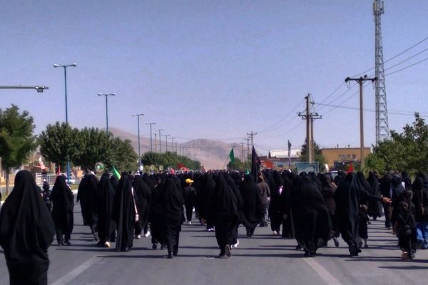 قدم‌های عاشقی از نافچ تا وردنجان به یاد کربلا