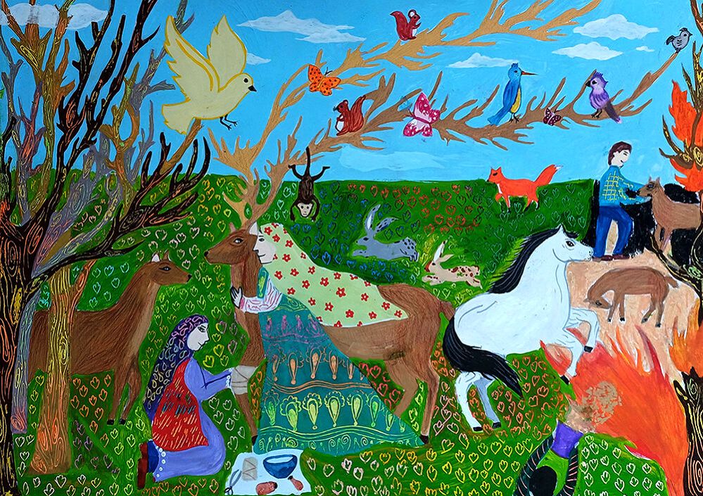 دستیابی سه عضو کانون پرورش فکری کودکان و نوجوانان اردبیل به جایزه‌ جهانی مسابقات نقاشی ژاپن 