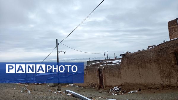 اولین صبح برفی در روستا بتو 