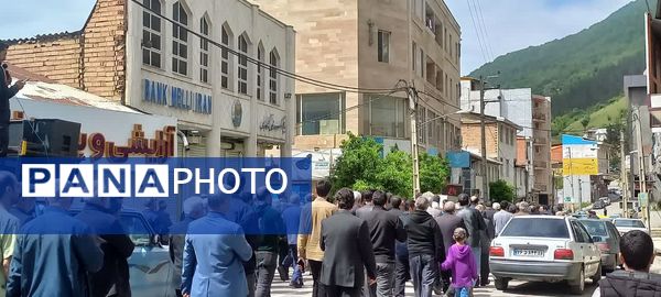 تشییع پیکر جانباز هشت سال دفاع مقدس در سوادکوه