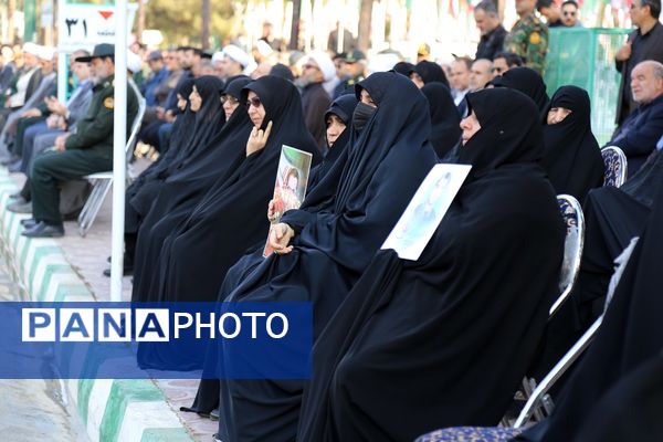 آیین استقبال از پیکرهای مطهر شهدای گمنام در بهشت معصومه(س)