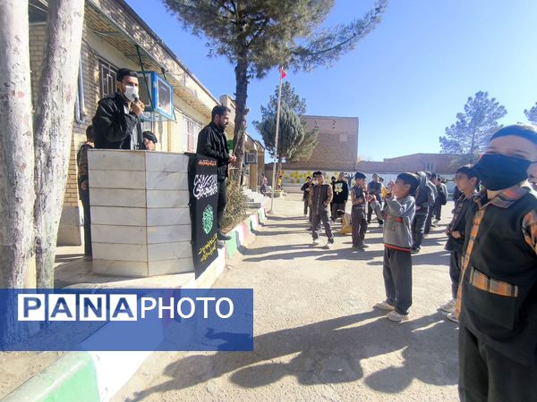  سوگواری شهادت حضرت زهرا (س) در دبستان شهید پسندیده فدافن