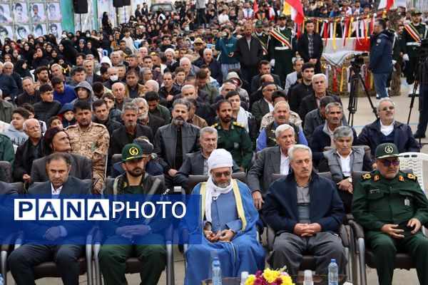 تشییع پیکر مطهر شهید گمنام در جوانرود