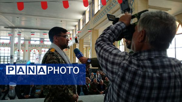 حضور دانش‌آموزان دبیرستان نمونه شهید سلیمانی بن در «همایش اقتدار بسیج» 