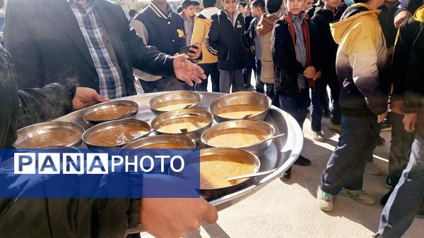 مراسم عزاداری ایام فاطمیه در دبیرستان نمونه مرحوم طاووسی شهرستان خلیل‌آباد 