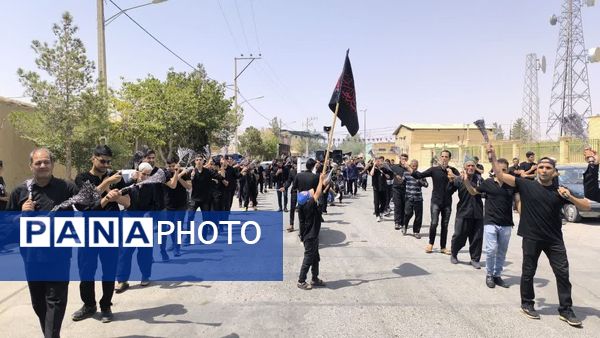مراسم عزاداری و زنجیرزنی تاسوعای حسینی در شهر حسن آباد جرقویه علیا 