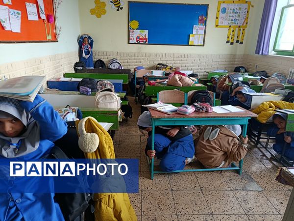 بیست و هفتمین دوره مانور زلزله در مدرسه بنت الهدی صدر ۲ 