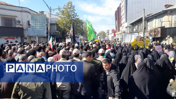 مراسم راهپیمایی ۱۳ آبان‌ ماه سال ۱۴۰۳ در شهرستان قائمشهر