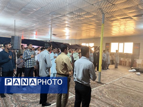 جشن آغاز سال تحصیلی و گرامیداشت هفته دفاع مقدس در حسینیه سیدالشهداء روستای مزرعه شهید بهشتی
