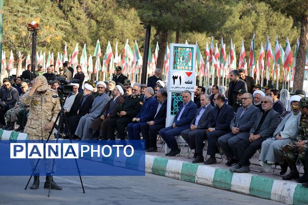 آیین استقبال از پیکرهای مطهر شهدای گمنام در بهشت معصومه(س)