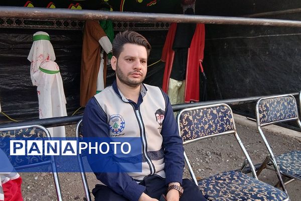 برپایی موکب "عشاق الحسین(ع) " سازمان دانش‌آموزی شهرستانهای تهران در مسیر زائران اربعین