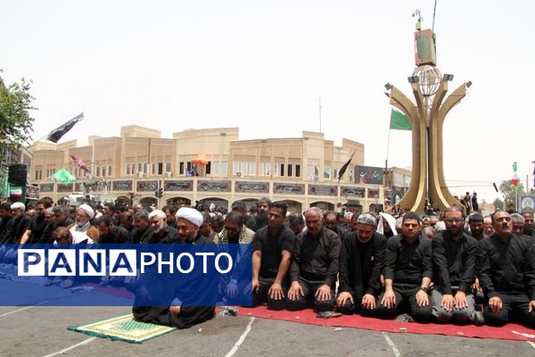 عزاداری عاشورای حسینی در گرمای سوزان بم