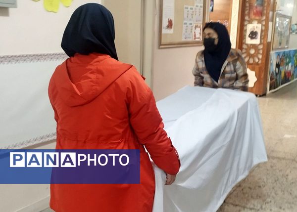 مانور زلزله با صحنه های واقعی در دبیرستان شاهد تکتم