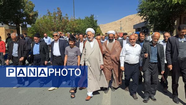 راهپیمایی بشارت نصر در شهر و بخش گندمان 