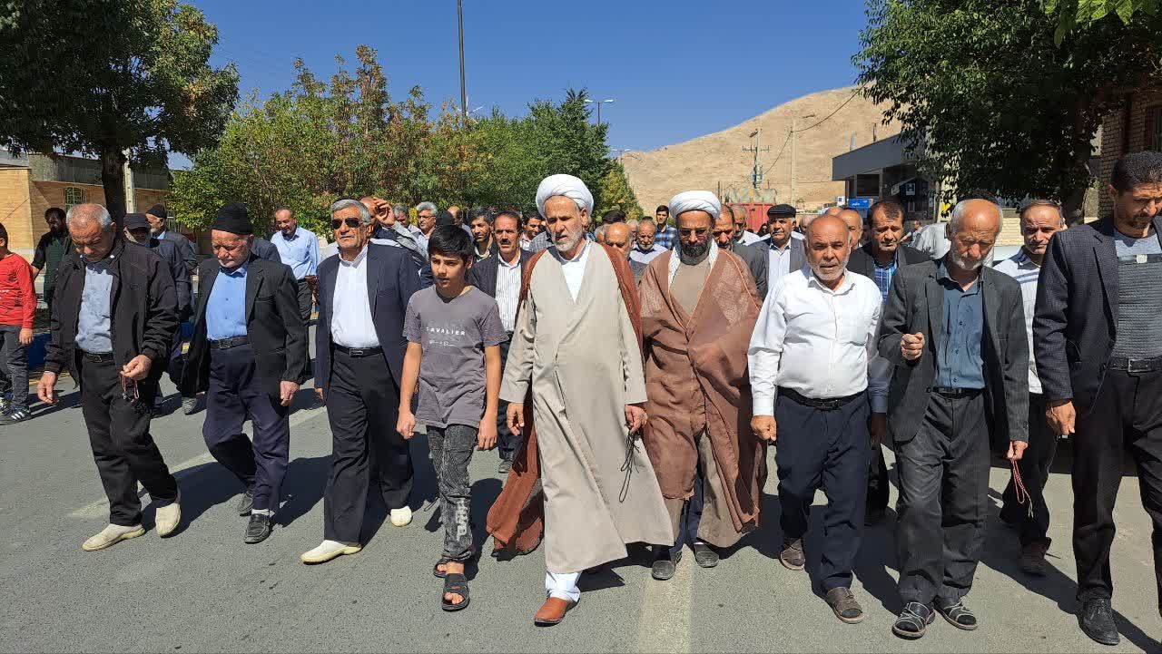 راهپیمایی بشارت نصر در شهر و بخش گندمان 