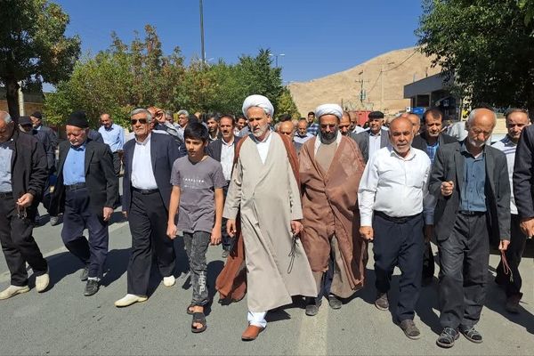 راهپیمایی بشارت نصر در شهر و بخش گندمان 