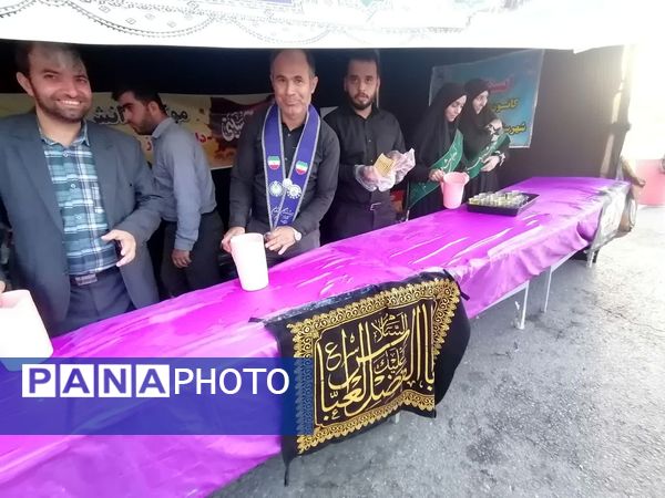 برپایی موکب نهادهای اداره آموزش و پرورش در شیروان