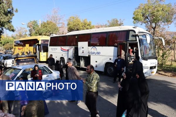 اعزام دانش‌آموزان دختر گلپایگانی به اردوی راهیان نور 