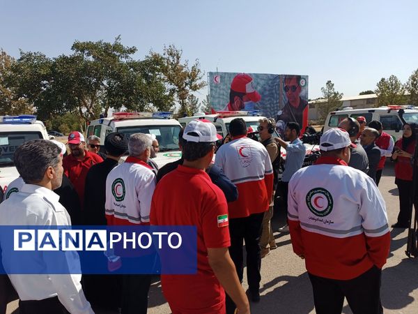 افتتاحیه طرح خدمت رسانی هلال احمر به زائران در ایام پایانی صفر 