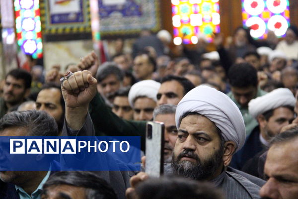 گرامیداشت حماسه ۹ دی در مسجد حظیره یزد