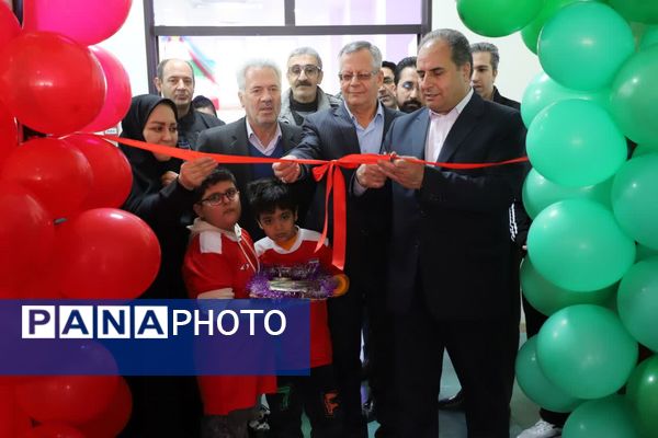 افتتاح اتاق ورزش مدرسه هوشمند استثنایی شهید رضی شهر جدید سهند