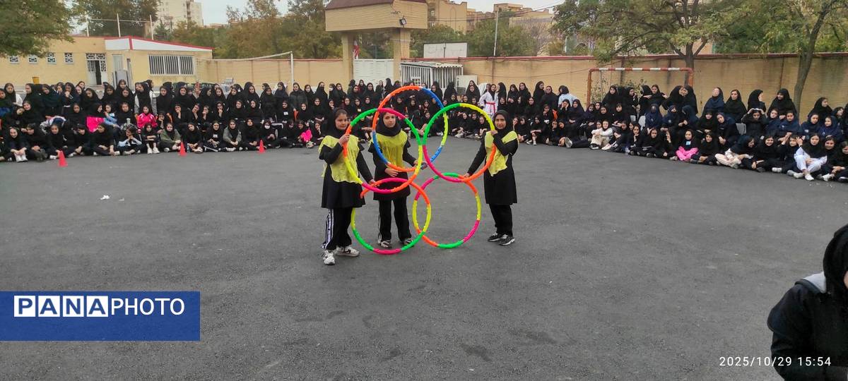 زنگ ورزش در دبیرستان نسیبه با حال و هوای المپیادی