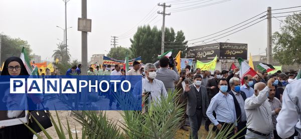 برگزاری راهپیمایی سیزدهم آبان ماه در بندرعباس