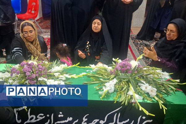 مراسم تشییع نمادین تابوت مطهر حضرت زهرا (س) در شیراز