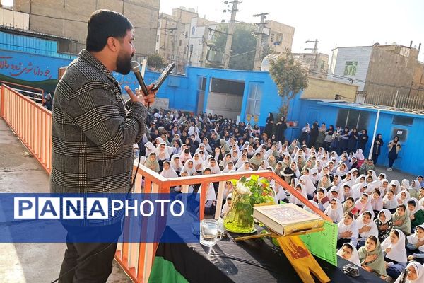 پیوند دل‌های دانش‌آموزان شهرقدس در سوگ حضرت زهرا(س)