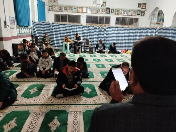 مراسم احیای نیمه شعبان در روستای ظفرآباد 