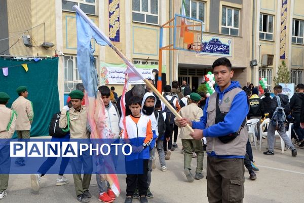 آیین نمادین نکوداشت هفته پدافند غیرعامل در نیشابور 