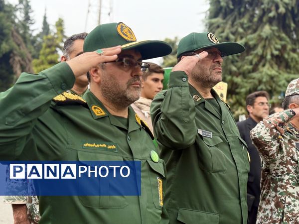  مراسم تشییع ۱۰ شهید گمنام در آمل