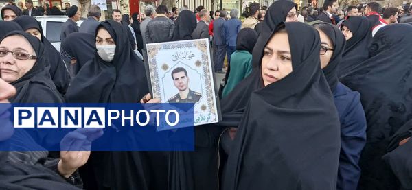 وداعی غم‌انگیز با شهید گمنام در نورآباد