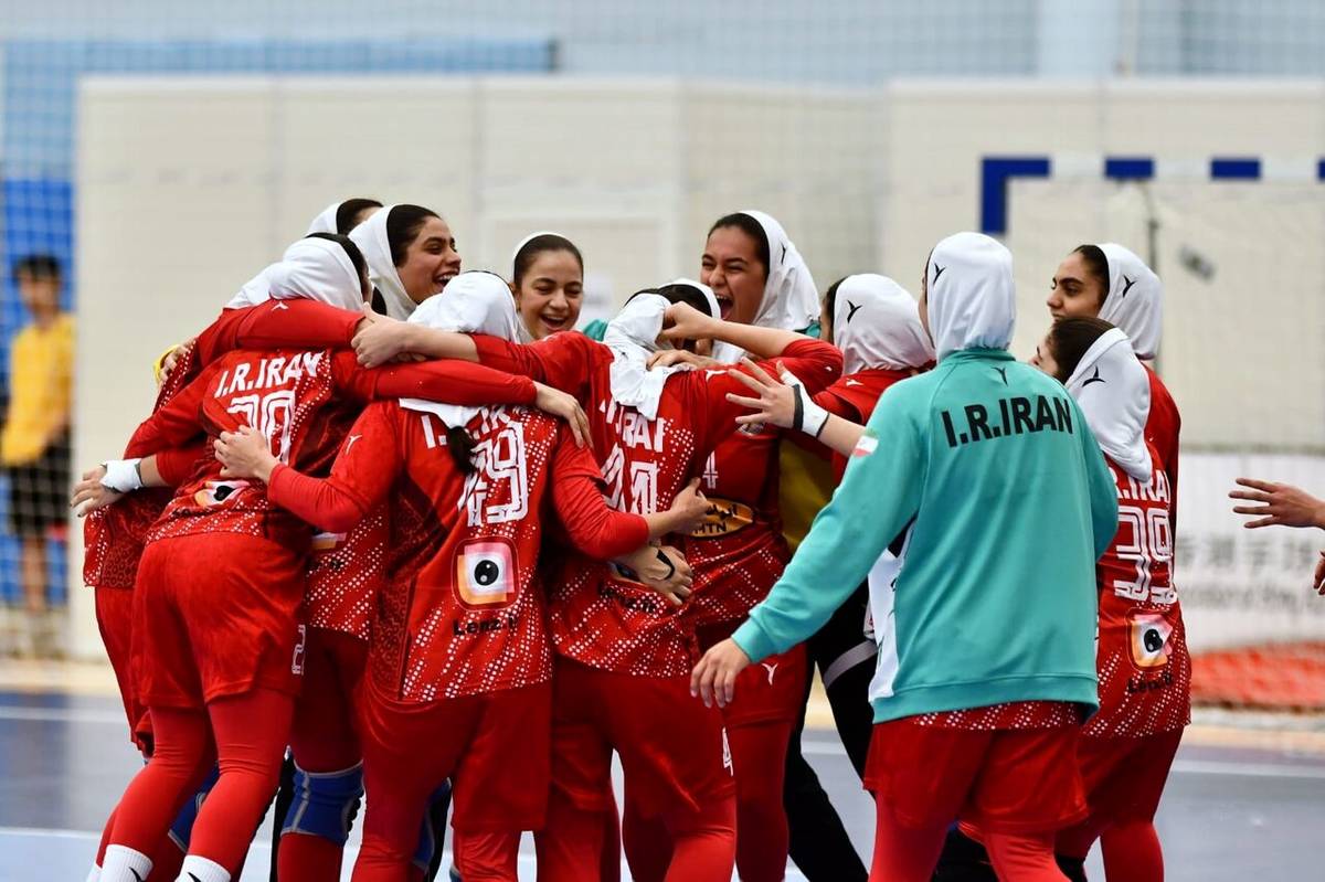 برد شیرین ملیپوشان هندبال بانوان ایران برابر چین