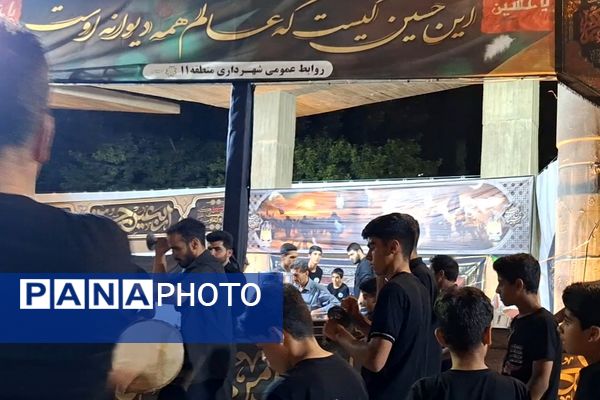 مراسم عزاداری امام حسن مجتبی (ع)و رحلت پیامبر(ص) با حضور نوجوانان شیرازی