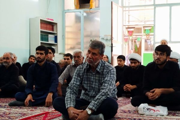 مجلس عزای حسینی در حوزه علمیه امام صادق (ع) کاشمر