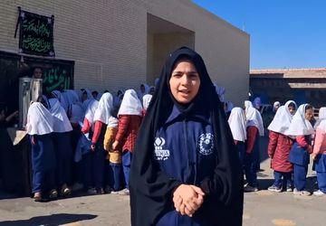 برگزاری موکب عزاداری دبستان دخترانه سیدکاظم حسینی