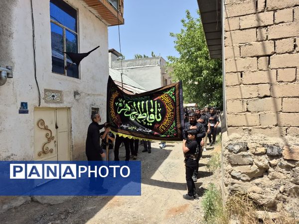 میزبانی خانواده شهید سلیمان سلیمانی از هیات فاطمیون بلده