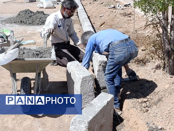 بازسازی فضای باز آموزشگاه شیخ فضل‌الله نوری 