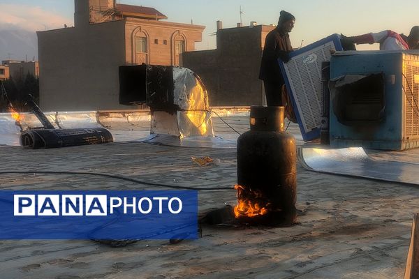 دبیرستان مهدیه و طلیعه فاز ۲ اندیشه، برای بارش برف زمستانی آماده شد