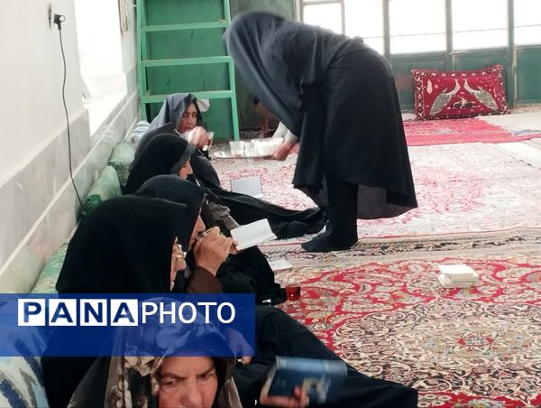 مراسم پرفیض دعای ندبه در امامزاده روستای مهدی آباد خلیل آباد