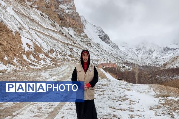 خودنمایی برف در شهر بار نیشابور