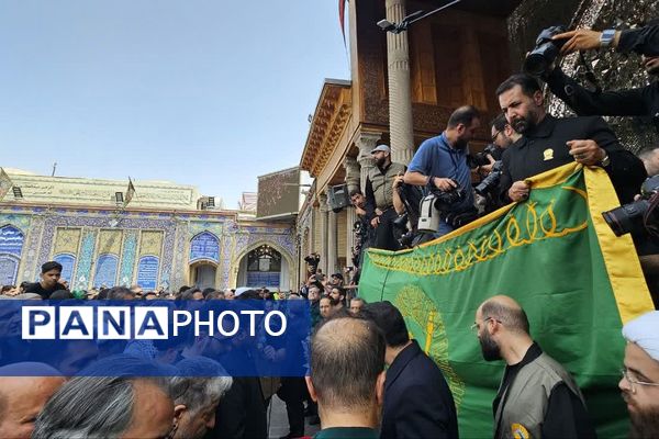 بدرقه یاران انقلاب در حرم حضرت عبدالعظیم (ع) شهرری